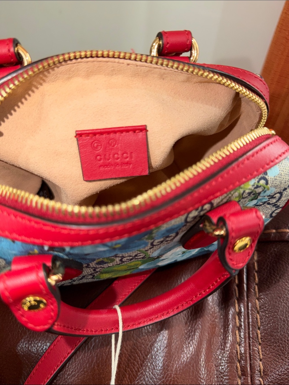 ‼️Authentic Gucci Floral Bloom Mini Boston Satchel Crossbody Bag - Picture 13 of 15